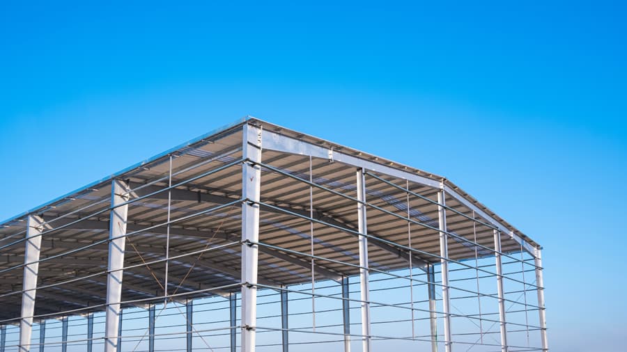 sistema para estructuras metálicas a dos aguas en Ourense
